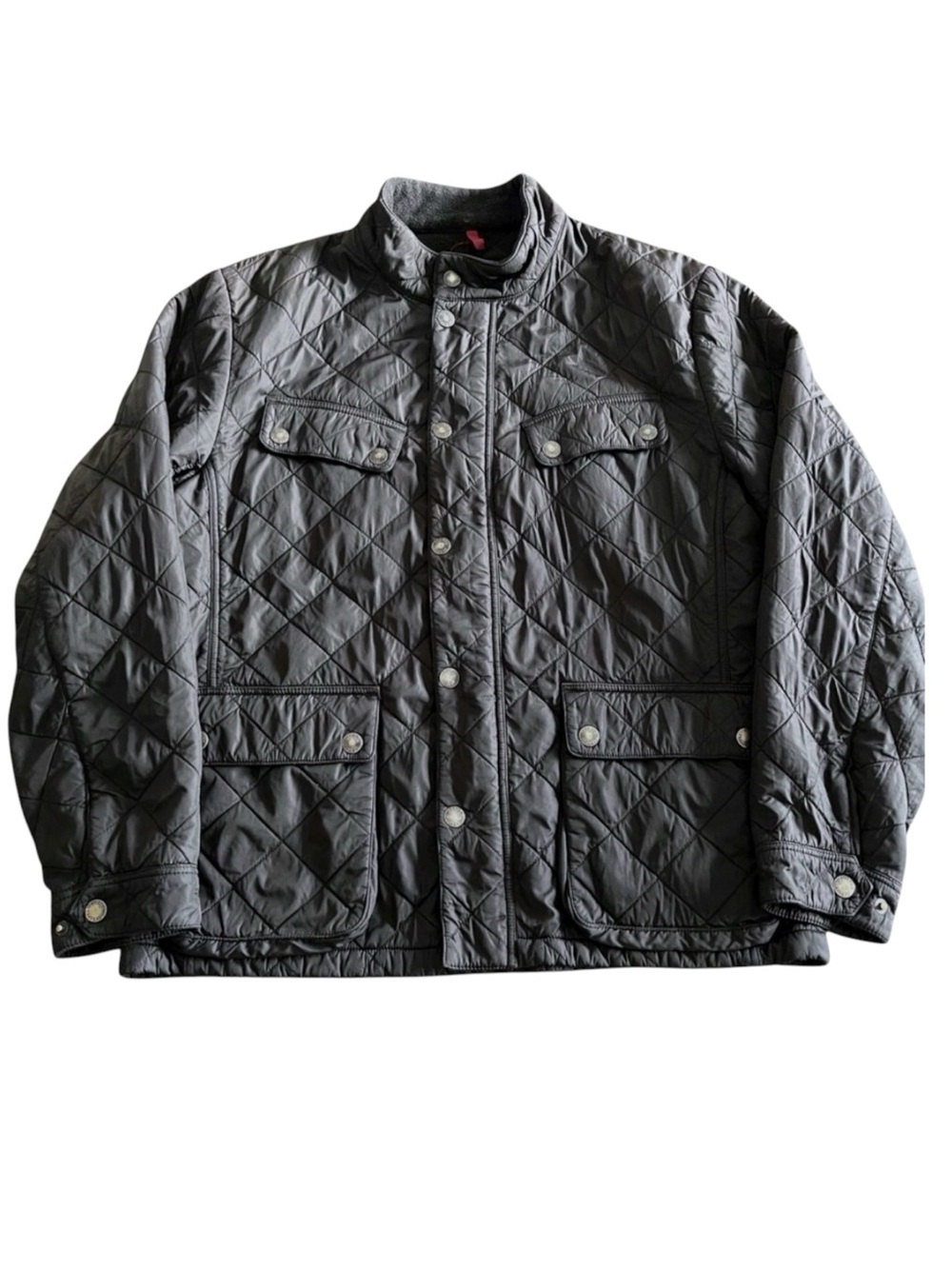 Vintage Boston Traders Black Quilted Utility Jacket (L)